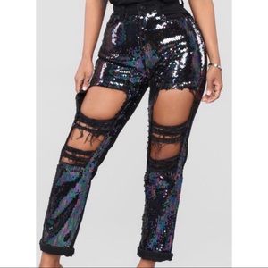 Sequin pants
